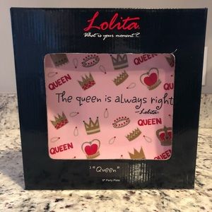 Never been used Lolita “Queen “ lunch plate